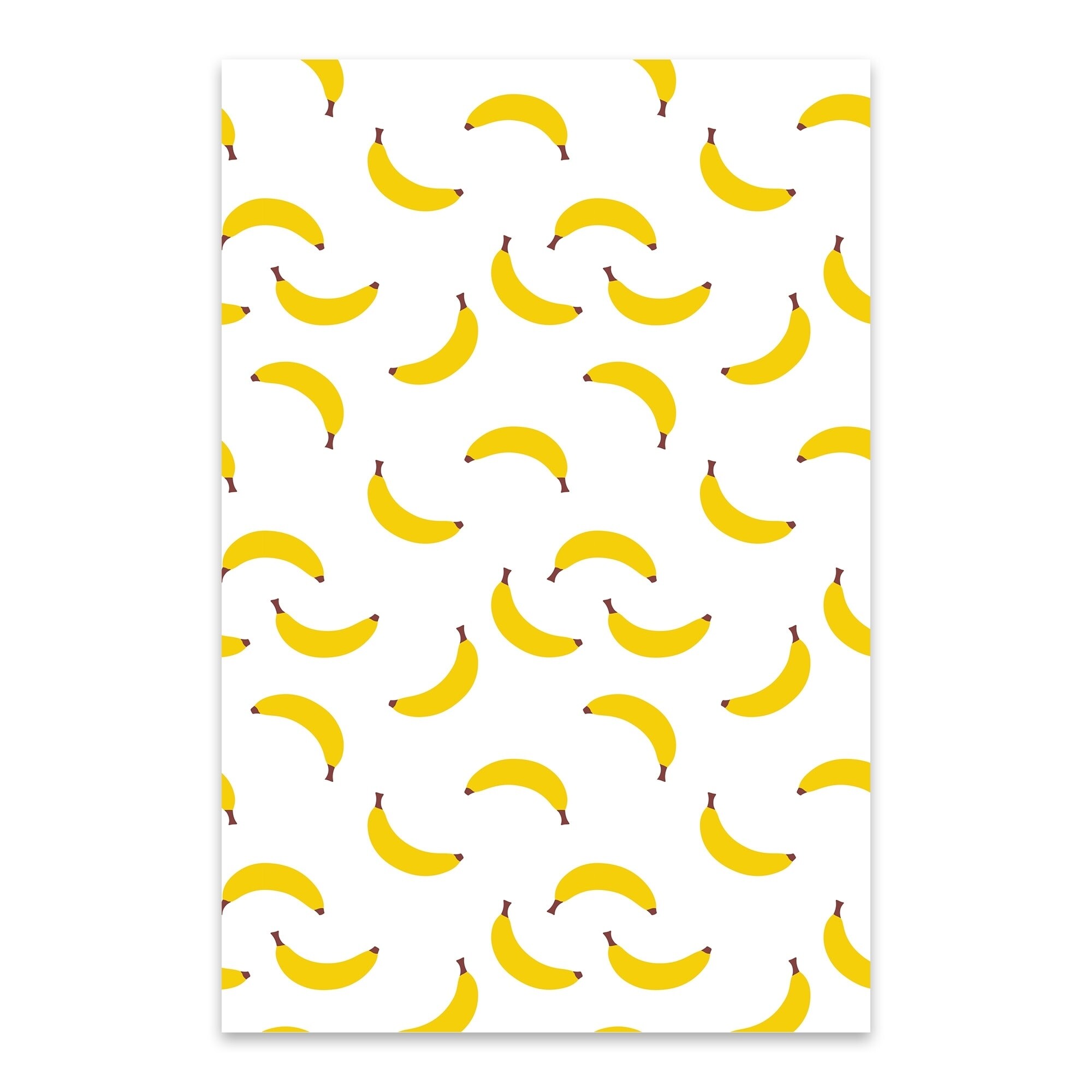 Shop Emiliano Deificus Banana Pattern Noir Gallery Banana Kitchen Fruit Pattern Aluminum Wall Art Print Overstock 27560149