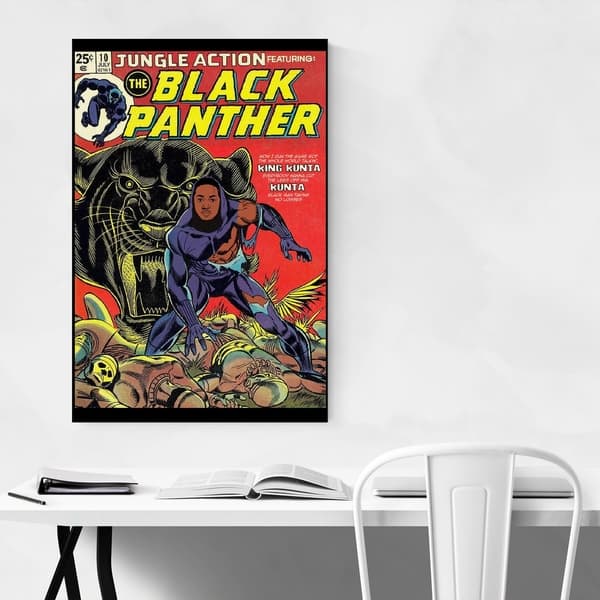 Shop Noir Gallery Ads Libitum Black Panther Kendrick Lamar Metal Wall Art Print Overstock 27560363