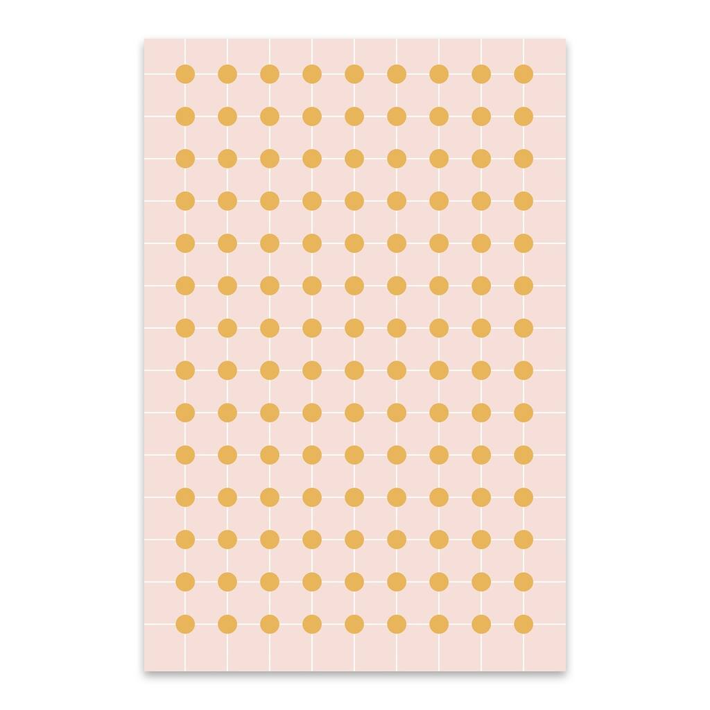 Noir Gallery Minimal Modern Pattern Circular Metal Wall Art Print