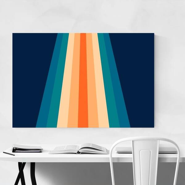 Shop Colour Poems Minimal Abstract Colorful Line Metal Wall Art Print Overstock 27562905