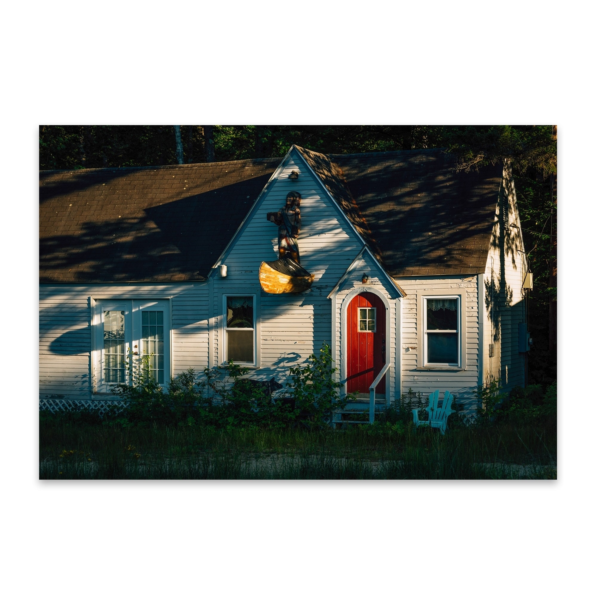 Shop Noir Gallery Weird Cabin New Hampshire Metal Wall Art Print