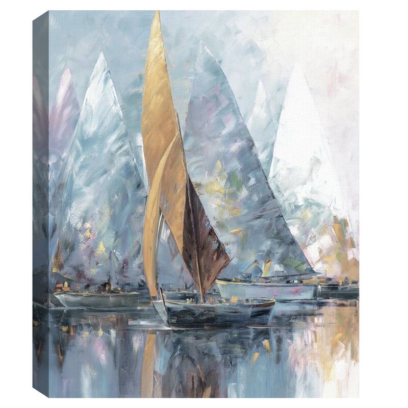 Sail Boats Light by Edward Park Canvas Art Print