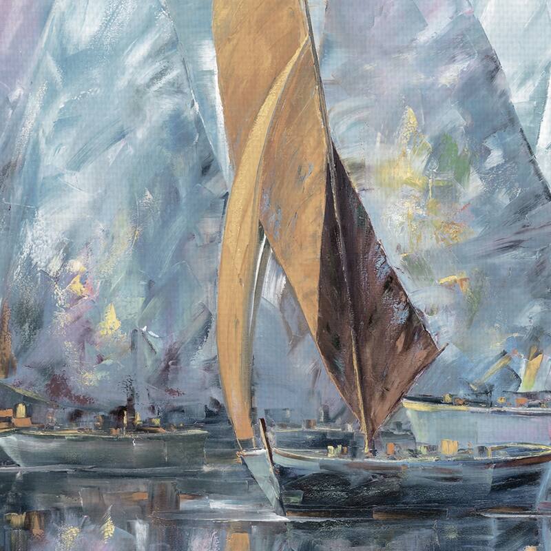 Sail Boats Light by Edward Park Canvas Art Print