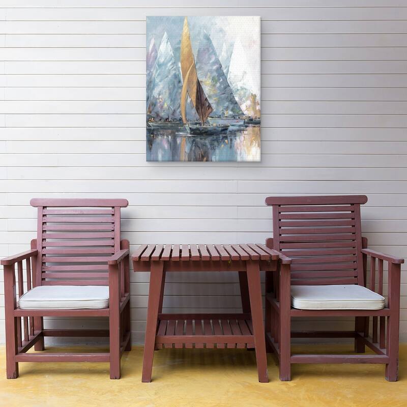 Sail Boats Light by Edward Park Canvas Art Print