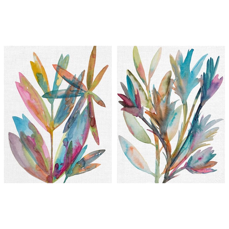 Rainbow Wish I & II Canvas Art Print Set of 2