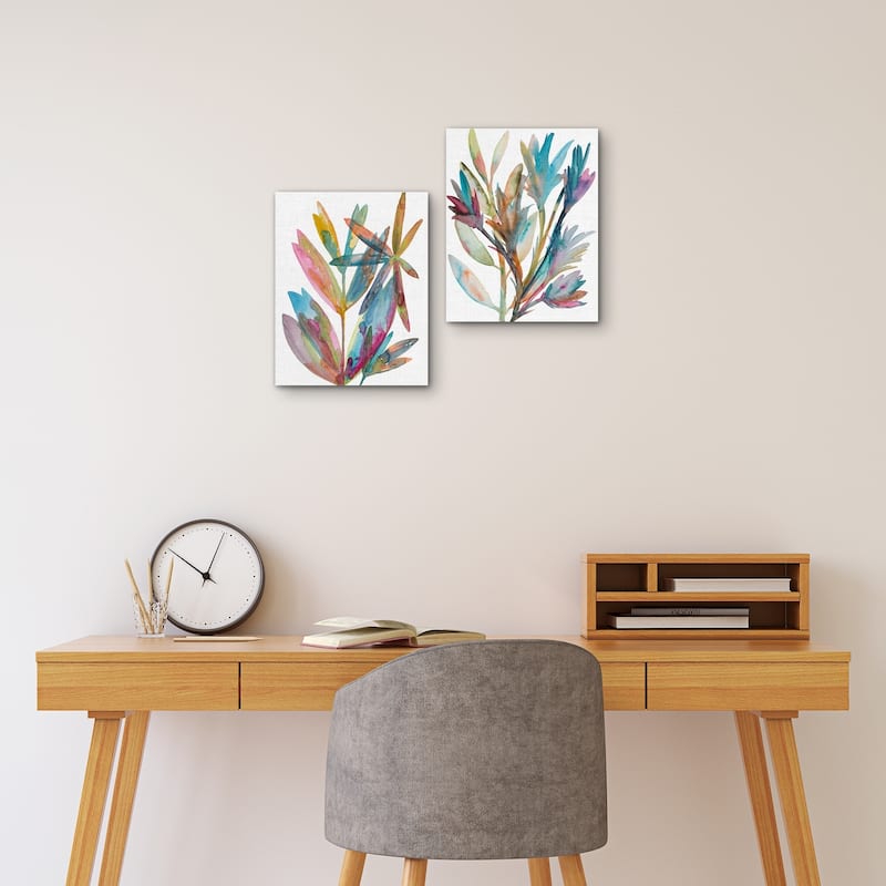 Rainbow Wish I & II Canvas Art Print Set of 2