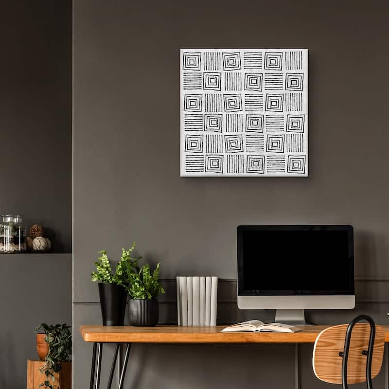 Mudcloth Patterns II by Studio Arts Canvas Art Print