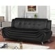 Jasmine Faux leather Living room Sofa - Bed Bath & Beyond - 27564762