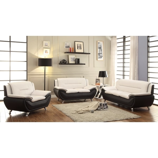 Judson Faux leather 3-piece Living room Set - On Sale - Overstock ...