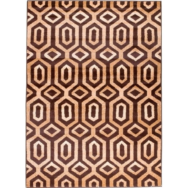 Persian Rugs 3026 Brown Moroccan Trellis Area Rug 5x7 Persian Rugs 3026 Brown Moroccan Trellis Area Rug 5x7