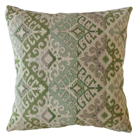 The Pillow Collection Xava Ikat Decorative Throw Pillow