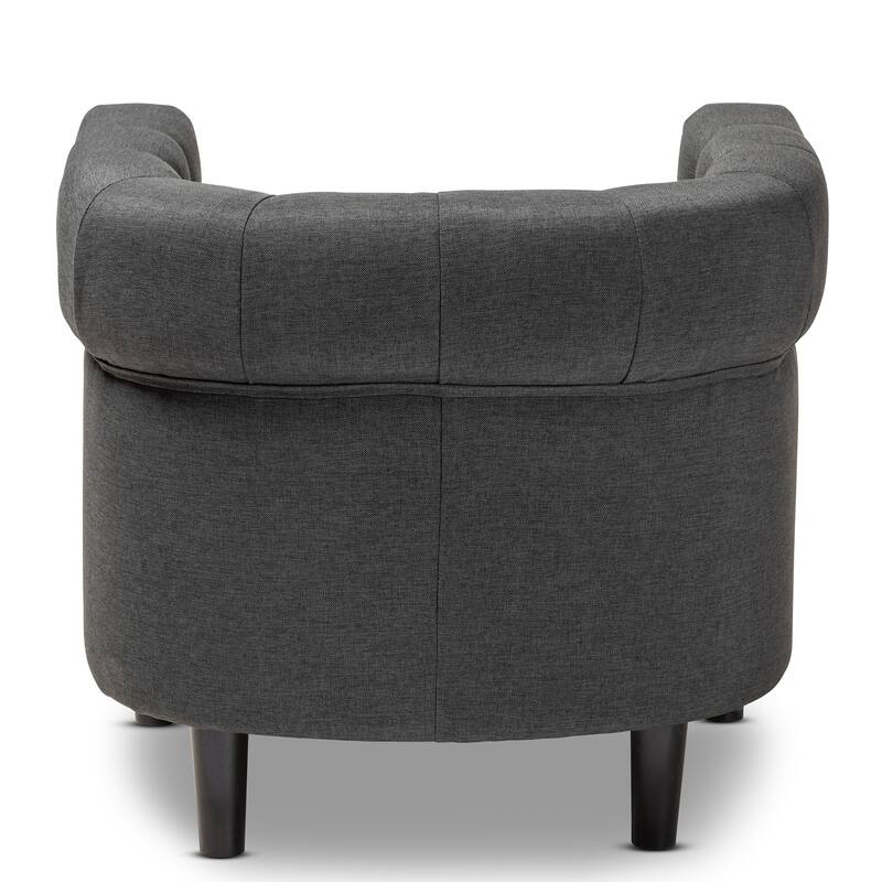 Copper Grove Lyman Traditional Tufted Chesterfield Armchair - Grey