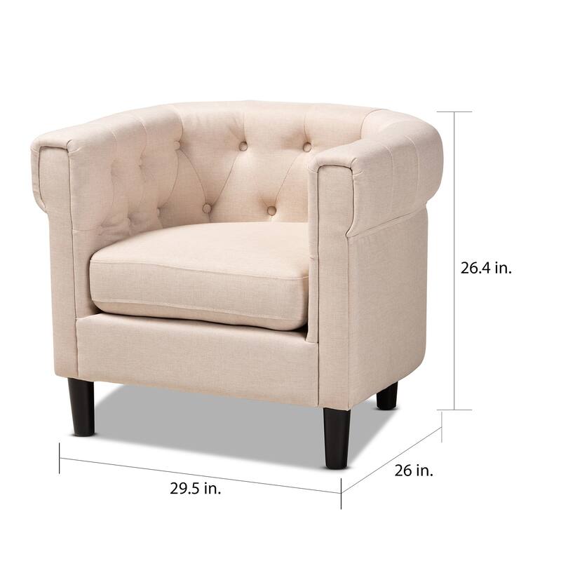 Copper Grove Lyman Traditional Tufted Chesterfield Armchair