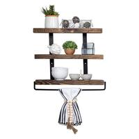 Del Hutson Designs Industrial Grace Three-Tier Floating Shelves