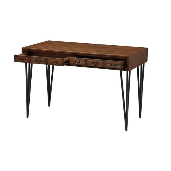 Shop Somette Oxford Two Drawer Writing Desk Console Table