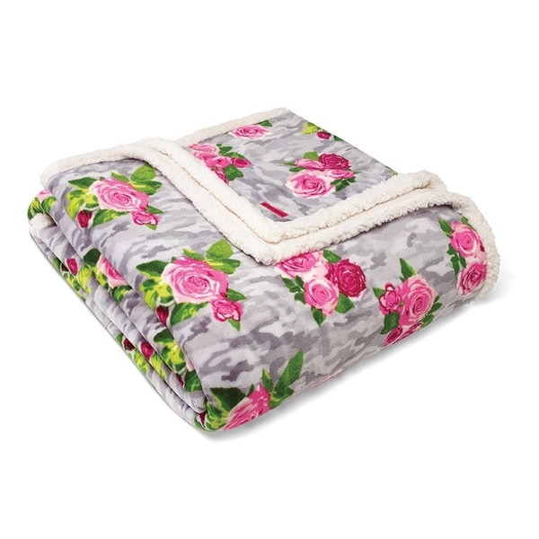 Shop Betsey Johnson Camouflage Pink Blanket - On Sale - Free Shipping ...