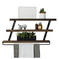 Del Hutson Designs Industrial Grace Three-Tier Floating Shelves