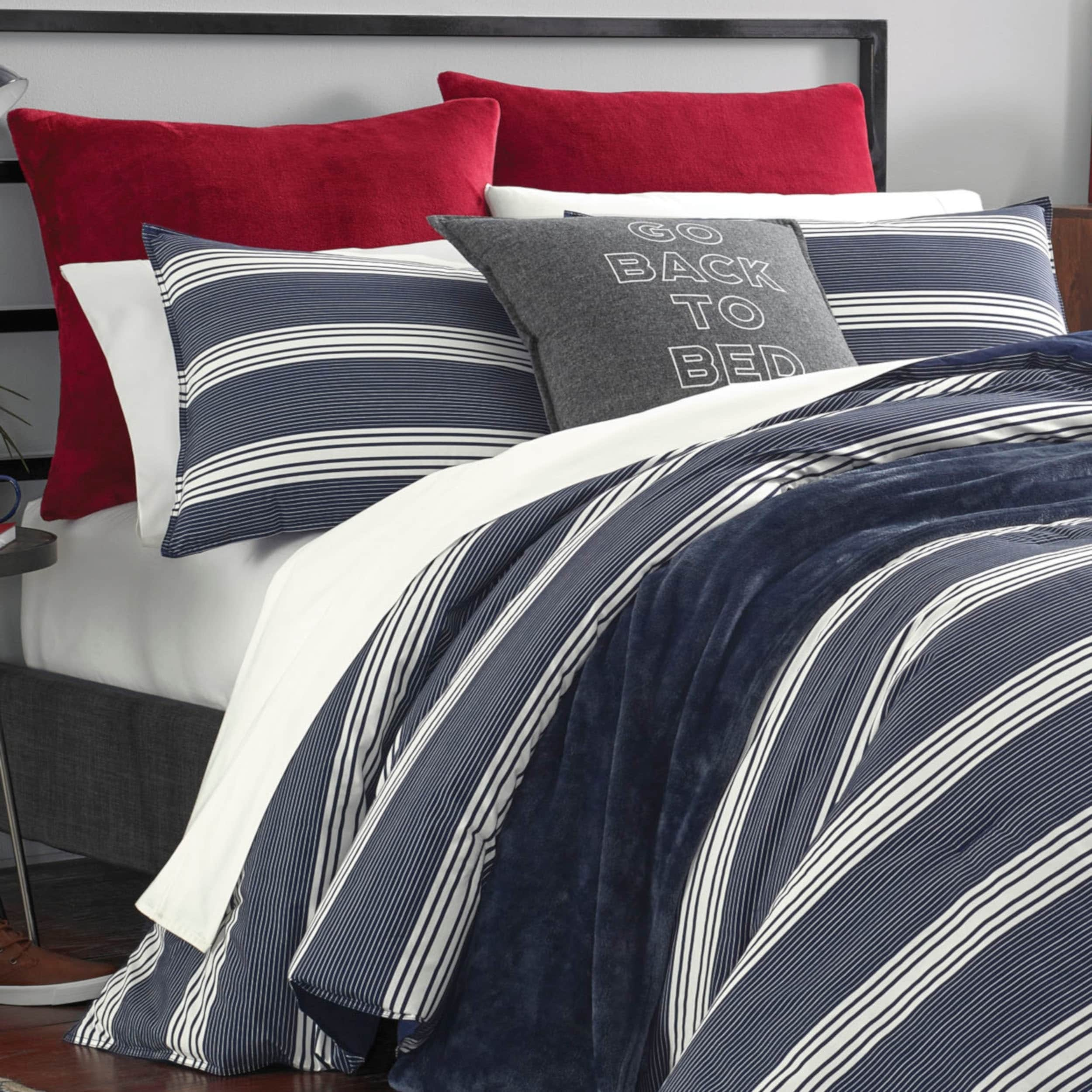 Shop Nautica Craver Navy Duvet Cover Set On Sale Free Shipping