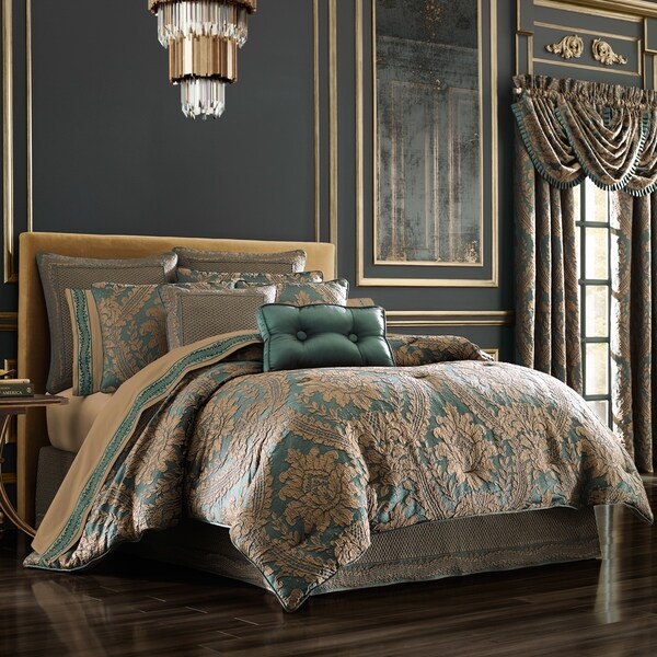 Gracewood Hollow Koryun Emerald Jacquard Comforter Set