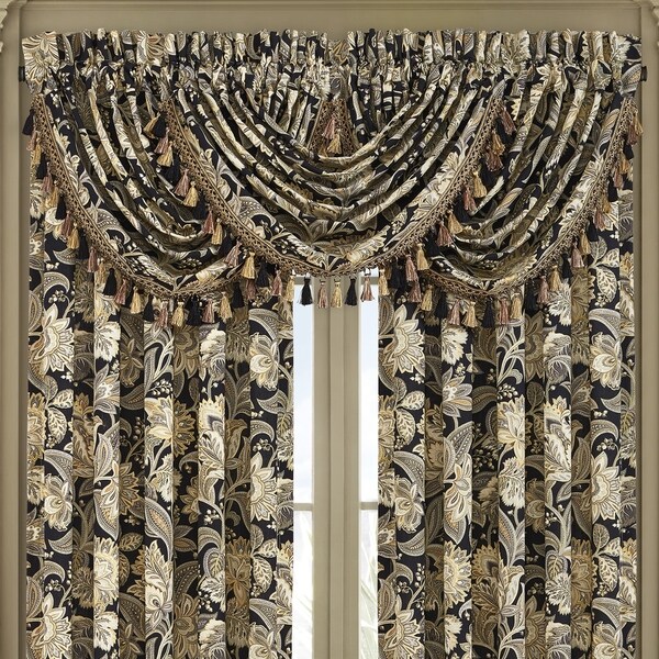 Shop Five Queens Court Maddock Waterfall Window Valance - Free Shipping