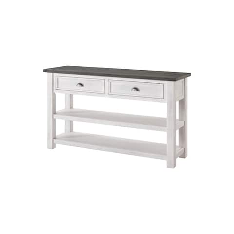 The Gray Barn Downington Solid Pine 2-drawer Sofa Console Table