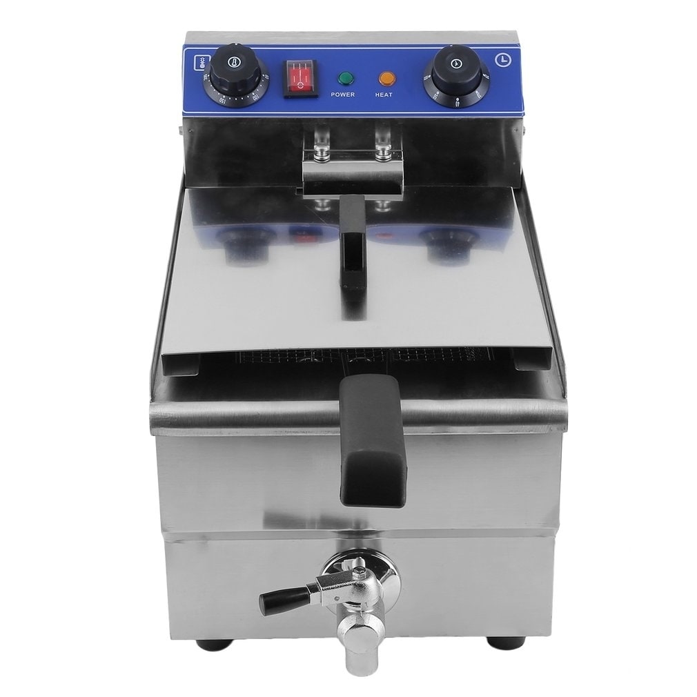 13L Temperature Control Timing Stainless Steel Single Container Electric  Fryer - Bed Bath & Beyond - 27568377