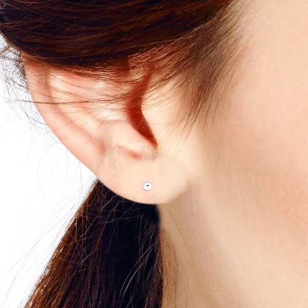 0.12 in x 0.12 in Sterling Silver Polished 3mm Ball Earrings