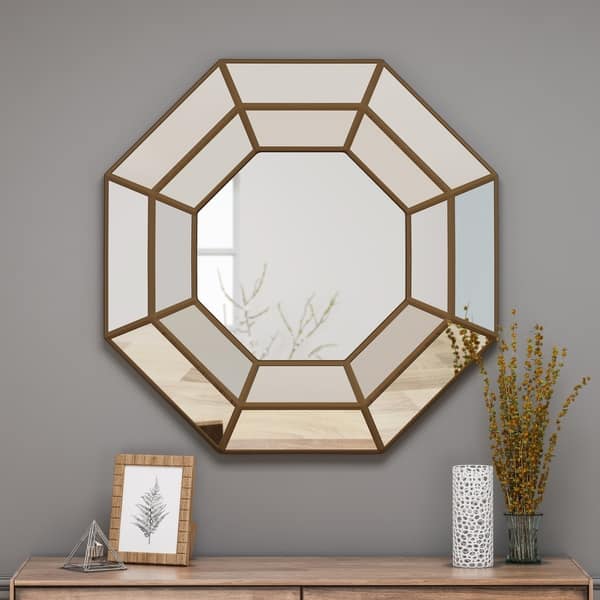 Shop Crider Modern Raised Octagon Mirror With Accents By