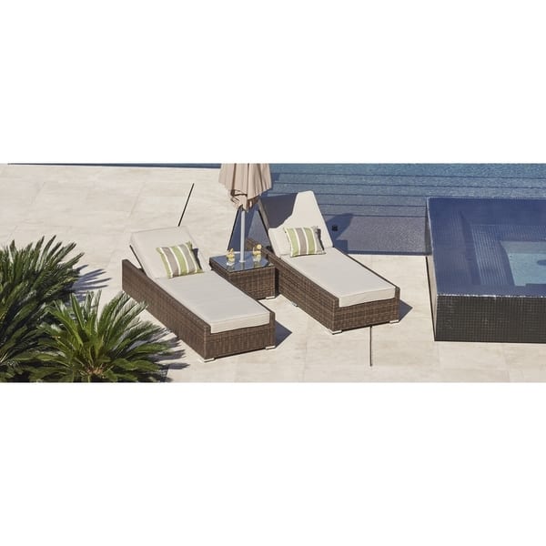 Shop Havenside Home Stillwater 3 Piece Outdoor Chaise Lounge Set