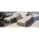 preview thumbnail 5 of 5, 3-piece Outdoor Sun Chaise Lounger Set Wicker Patio Chairs and Side Table by Moda Furnishings