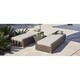 preview thumbnail 6 of 5, 3-piece Outdoor Sun Chaise Lounger Set Wicker Patio Chairs and Side Table by Moda Furnishings