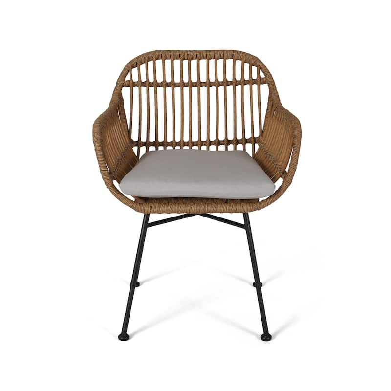 Christopher Knight Home Orlando Woven Faux Rattan Chairs (Set of 2)