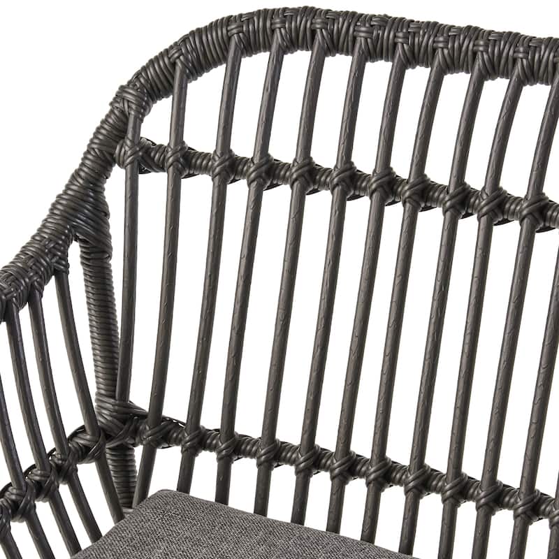 Christopher Knight Home Orlando Woven Faux Rattan Chairs (Set of 2)