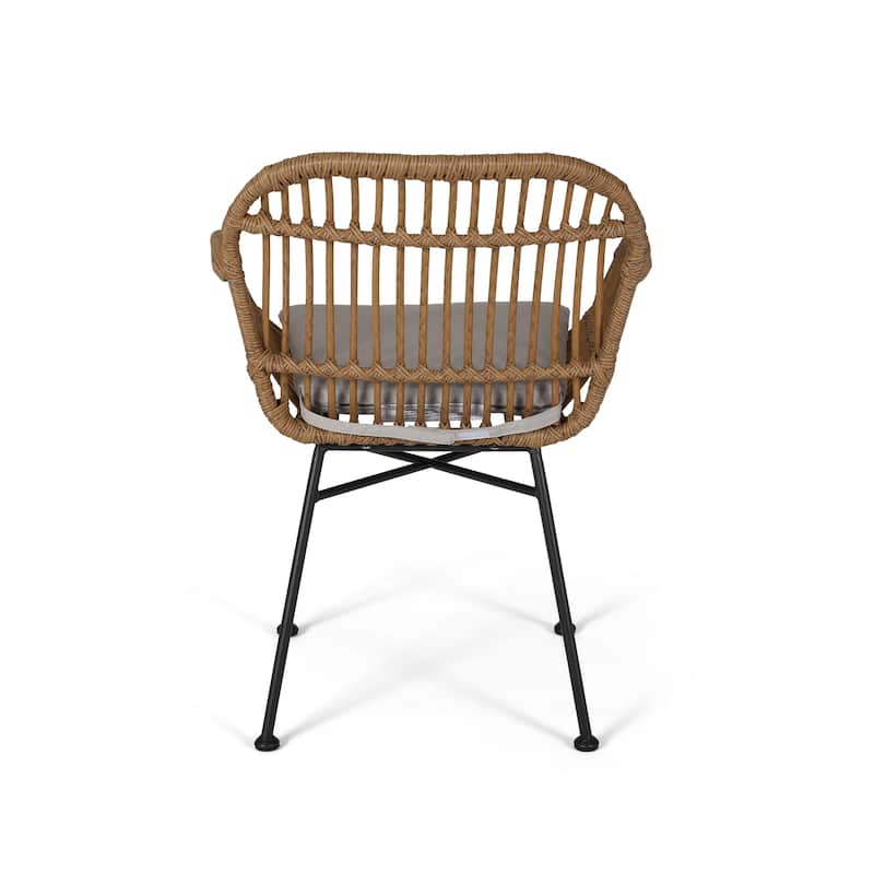 Christopher Knight Home Orlando Woven Faux Rattan Chairs (Set of 2)