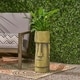 preview thumbnail 9 of 7, Glacier Outdoor Easter Island Tiki Urn by Christopher Knight Home