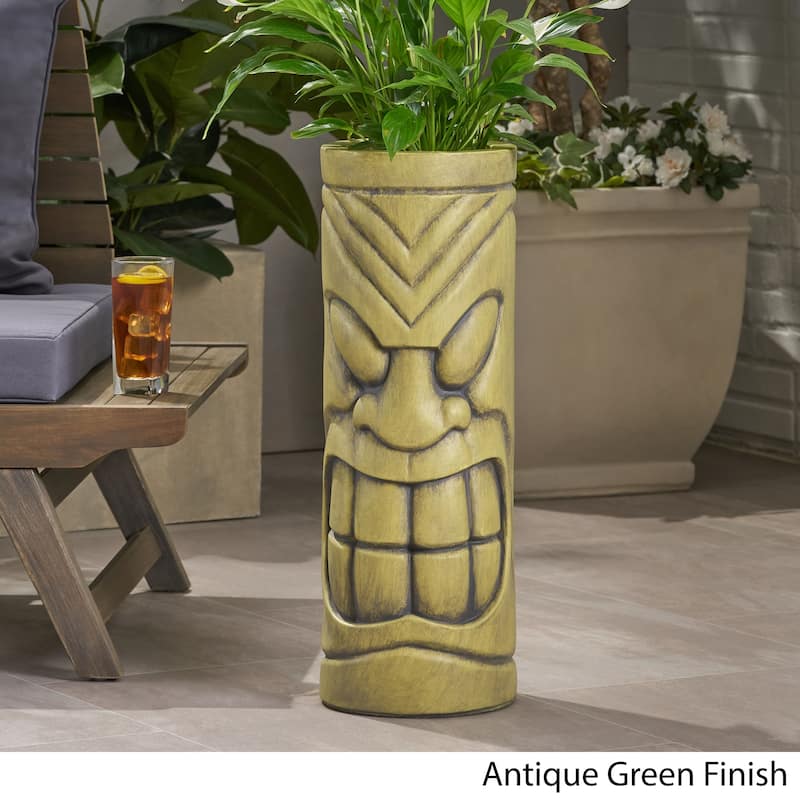 Saguard Outdoor Polynesian Urn by Christopher Knight Home