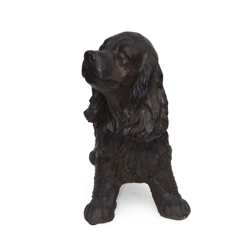 Josie Outdoor Cocker Spaniel Dog Garden Statue by Christopher Knight Home