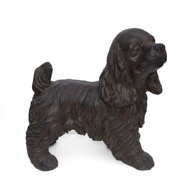 Josie Outdoor Cocker Spaniel Dog Garden Statue by Christopher Knight Home