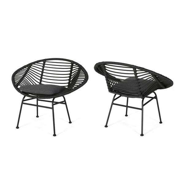 Shop San Antonio Outdoor Woven Faux Rattan Chairs With Cushions