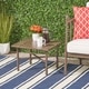 preview thumbnail 7 of 11, Vienne Outdoor Aluminum Side Table by Christopher Knight Home