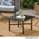 preview thumbnail 3 of 11, Vienne Outdoor Aluminum Side Table by Christopher Knight Home