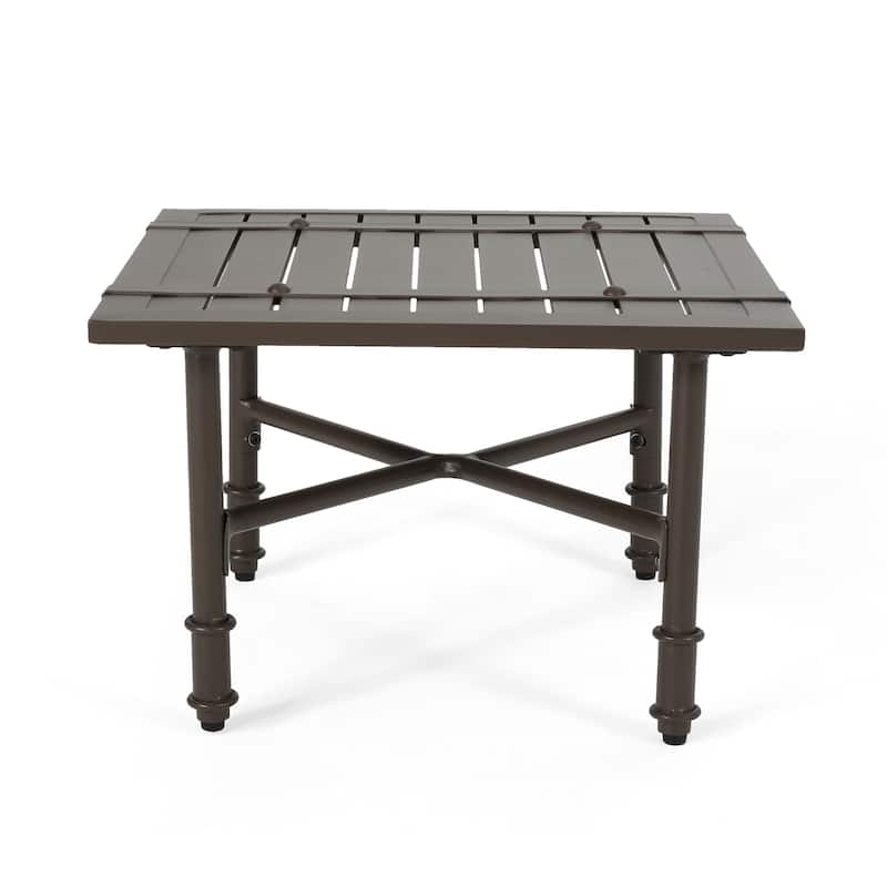 Vienne Outdoor Aluminum Side Table by Christopher Knight Home