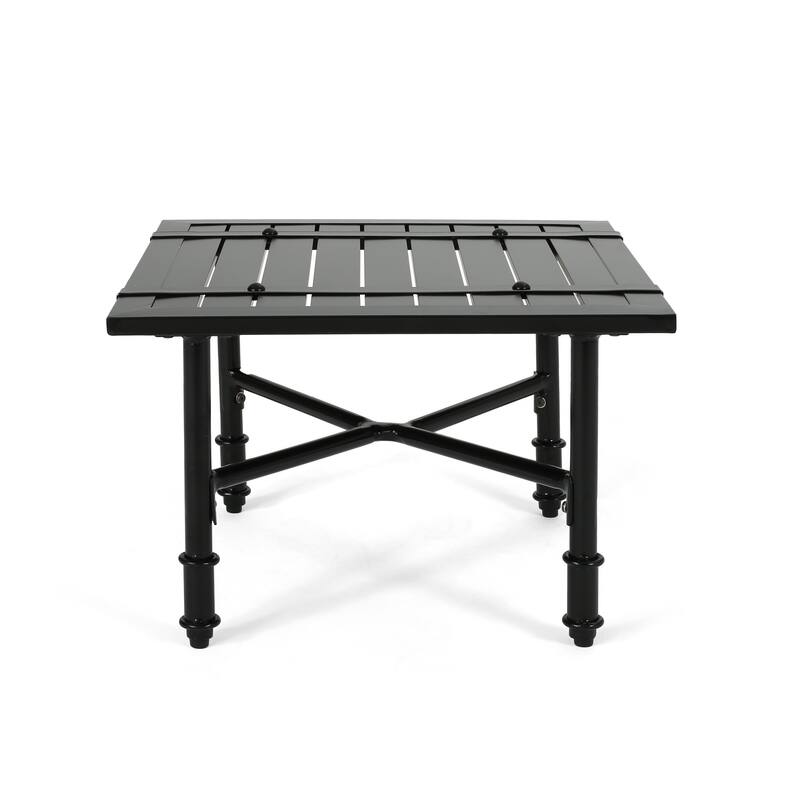 Vienne Outdoor Aluminum Side Table by Christopher Knight Home