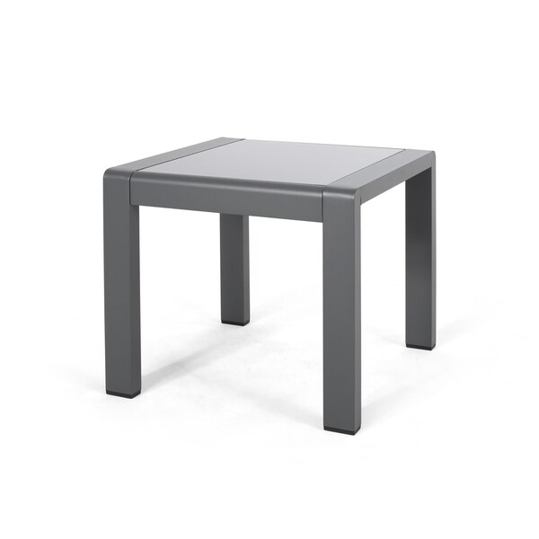 outdoor aluminum side table