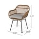 Orlando Outdoor Woven Faux Rattan Chairs with Cushions (Set of 2) by Christopher Knight Home - Thumbnail 7