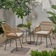 preview thumbnail 6 of 11, Orlando Faux Rattan Chairs (Set of 2) by Christopher Knight Home