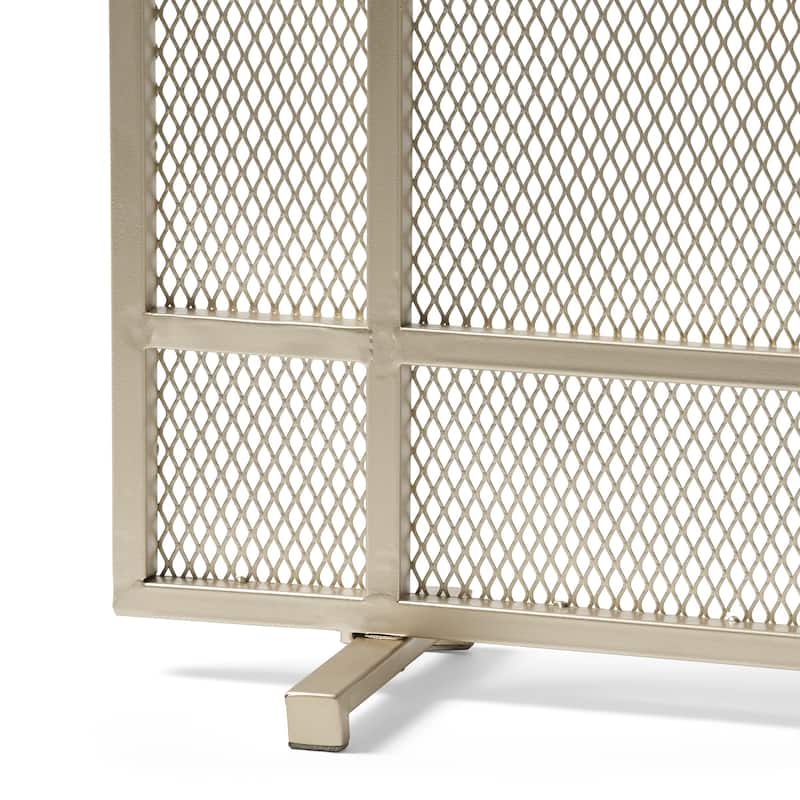 Cabarrus Modern Single Panel Fireplace screen by Christopher Knight Home - N/A