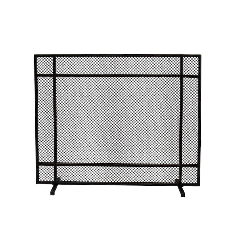 Cabarrus Modern Single Panel Fireplace screen by Christopher Knight Home - N/A