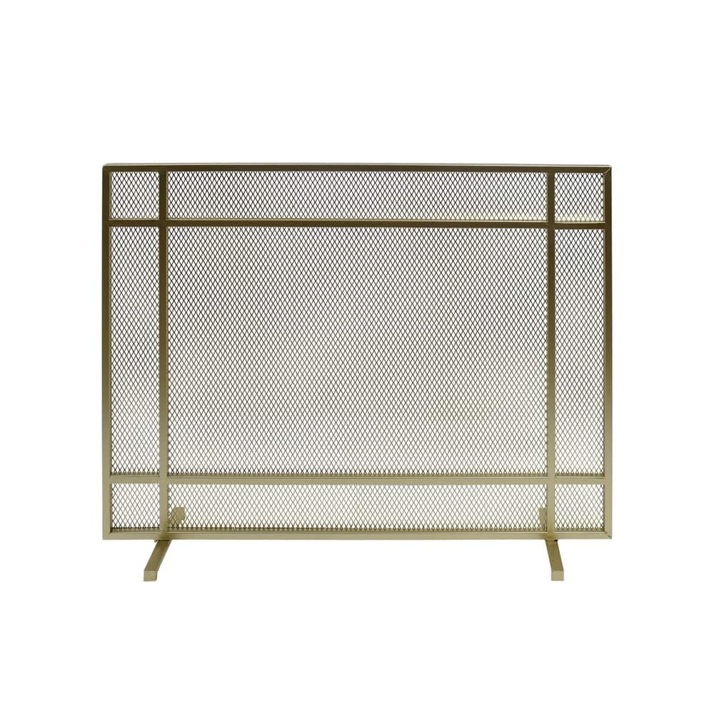Cabarrus Modern Single Panel Fireplace screen by Christopher Knight Home