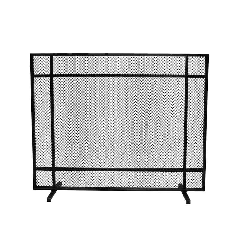 Cabarrus Modern Single Panel Fireplace screen by Christopher Knight Home - N/A